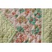 Vintage Cosy Quilt lime & Autumn chintz QD01 - 